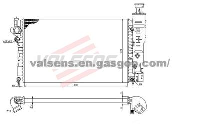 Radiator for PEUGEOT 405(92>96)  1.6,1.8i,1.9i,2.0i  OE: 1301G3