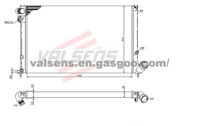 Radiator for  PEUGEOT 406(95>99)     OE: 133015