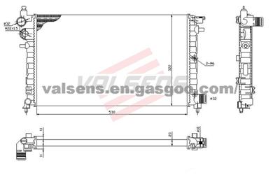 Radiator for  PEUGEOT  106 1(91-);    OE: 1301F5