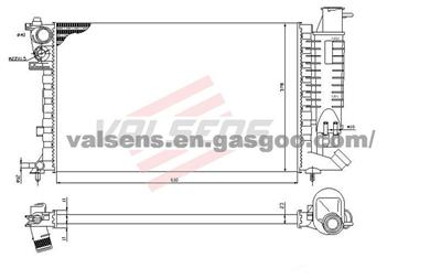 Radiator for CITROEN ZX (91-) , PEUGEOT 306(93-)    OE: 1301KS/1301TJ