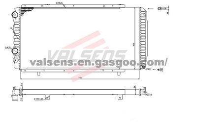 Radiator for CITROEN Jumper (94-),Jumper (02-),Relay (94-),Relay (02-), FIAT Ducato (94-),Ducato (02-),PEUGEOT Boxer (94-),Boxer (02-)  OE: 1301N0/N2