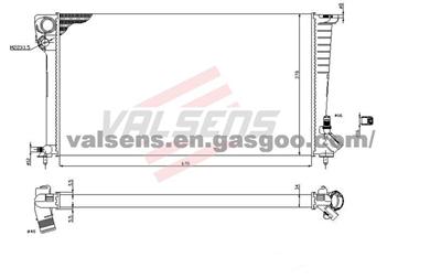 Radiator for CITROEN Berlingo(96>2002),PEUGEOT Partner(96>2002), Ranch(96-),   OE: 133057