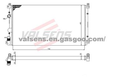 Radiator for Opel Movano(03-) Oe : 4415066