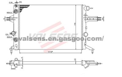 Radiator for OPEL ASTRA G(98-),ZAFIRA(99-) VAUXHALL  ASTRA IV(98-)    OE :1300187