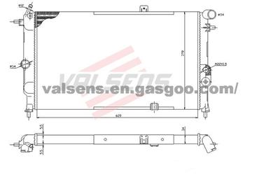 Radiator for OPEL Calibra(89-),VECTRA A(88-), VAUXHALL CALIBRA(90-)   OE :1300092   1300107