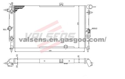 Radiator for OPEL Calibrates(91-) ,VECTRA(90-)  OE :1300133 90443463