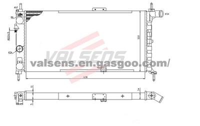 Radiator for OPEL Kadett E(84-), VAUXHALL Belnont(86-)  OE :1300126