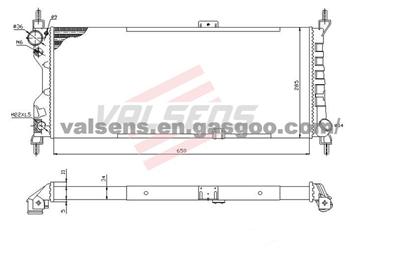 Radiator for OPEL Combo (93-) ,VAUXHALL Corsa B (93-)   OE :1300151