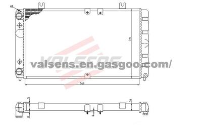 Radiator for LADA 1118       OE:1118-1301012