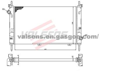 Radiator for Ford Cougar (98-),Mondeo (92-),Mondeo (96-)   OE: 6899901,102451