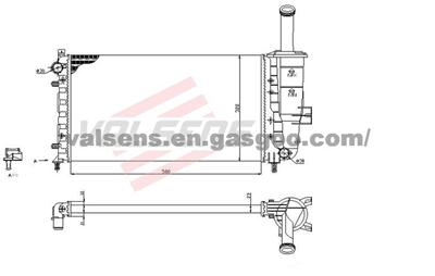 Radiator for FIAT Punto II(02-)   OE:51714679