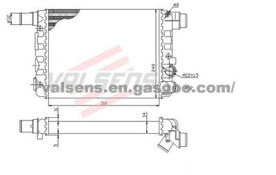 Radiator for FIAT Cinquecento(92-)  OE:46521746