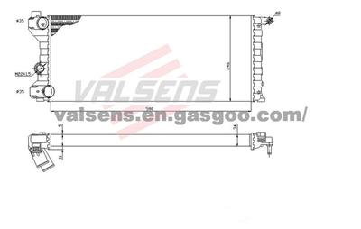 Radiator for BIANCHI Y10(85-),FIAT Panda(96-),  LANCIA  Y10(89-)  OE:46551216