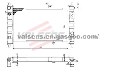 Radiator for DAEWOO Matiz(98-)  OE:96314162