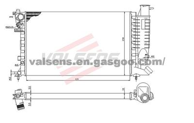 Radiator for CITROEN  ZX Diesel(94-);PEUGEOT 306 I (93-) OE:1301X0