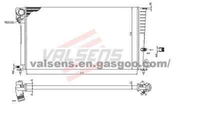 Radiator for CITROEN Berlingo(96>2002), Xsara(98-); PEUGEOT Partner(96>2002),Ranch (96-) ,OE: 133010