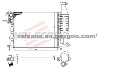 Radiator for CITROEN  Berlingo(98-),PEUGEOT Partner(98-) OE:133052