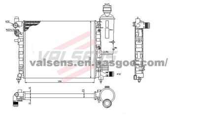 Radiator for CITROEN SAXO (96-); PEUGEOT 106 (96-)  OE: 1301SQ