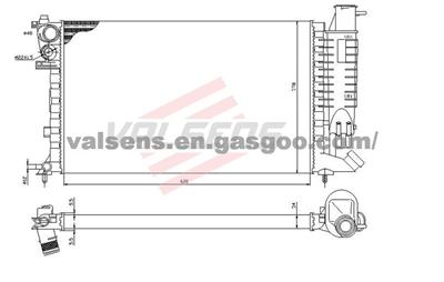 Radiator for CITROEN ZX (91-); PEUGEOT 306(93-)  OE: 1031K6