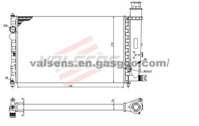 Radiator for CITROEN BX(84-) ,OE: 95495384