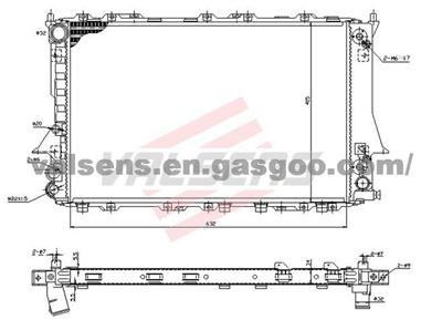 Radiator for AUDI 100IV(90-), 100(90-)  OE:4A0121251H