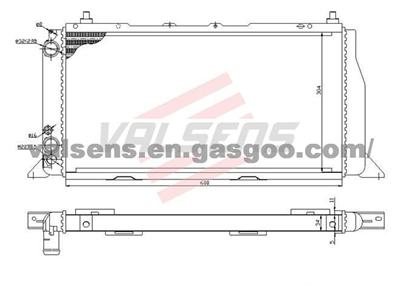 Radiator for audi 80(86>91),90.OE:893121251