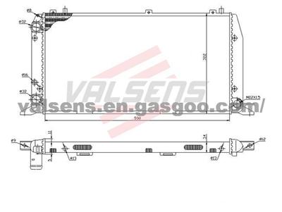 Radiator for Audi 80(88-115HP) 80(70HP); OE:893121251A  893121253A