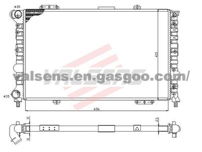 Radiator for Alfa Romeo 166(98-); OE.:60619883/60651923