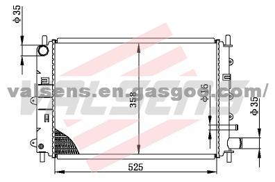 FORD CAR: ESCORT 1.4CFI'94-95 OE:6912233 Radiator