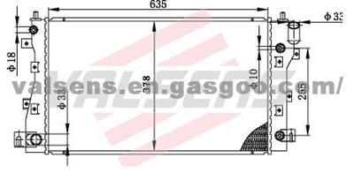 GM_DODGE  CONCORD/ CISION' 93- 97 OE: 4525336/ 7 4592025/ 48/ 50 Radiator