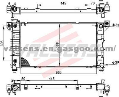 GM_DODGE  CARAVAN/ VOYAGER'96 OE: 4682588/ 976 Radiator