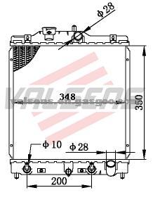 HONDA CIVIC'92-00 D13B/EK3  OE:19010-P03-901/P28-G51 Radiator