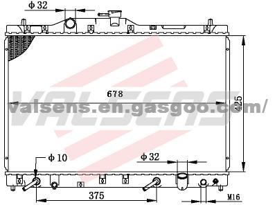 HONDA  LEGEND'91-95 KA7/C32A OE:19010-PY3-901/A01 Radiator