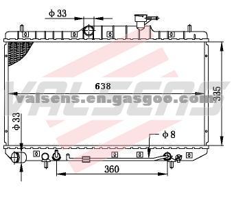 HYUNDAI  ACCENT 1. 5 1495'99 OE: 25310 25100/ 150/ 300/ 400 Radiator