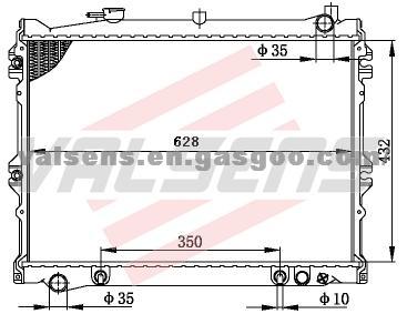 MAZDA  MPV'94- 95 OE: GD602- 15- 200C Radiator