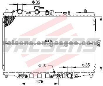 MAZDA 626'MX6'SPORT'88-92  OE:F8B4-15-200C/F8C8-15-200A/F201-15-200A/B Radiator