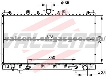 MITSUBISHI  ECLIPSE'95-96 OE:MR127909 Radiator