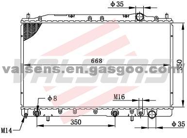 MITSUBISHI  ECLIPSE/LANSER/ED22A/4G63 Radiator