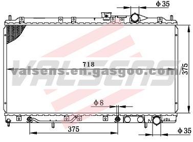 MITSUBISHI  GALANT'92- 95 OE: MB845810/ MB845814 Radiator