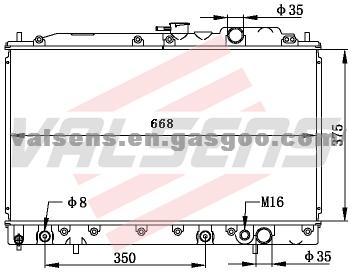 MITSUBISHI GALANT 2. 0'87- 92 E32A/ E33A/ 4G37/ 4G63  OE: MB356528/ MB356555 Radiator