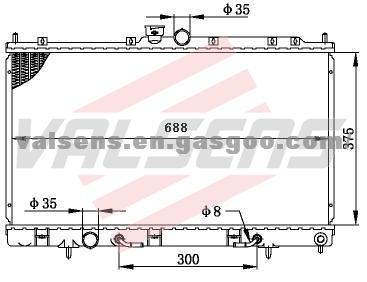 Mitsubishi Lancer'2001 4g93/ 4g15 Oe: Mr968858/ Mr497744 Radiator