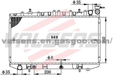 NISSAN  PRIMERA'91-93 P10/SR20 OE:21460-64J00/70N00/78N00 Radiator