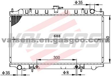 NISSAN  BLUEBIRD'98-00 U14  OE:21460-3J100/8E800 Radiator