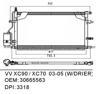 VOLVO 30665563  Condenser