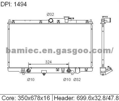 Auto Radiator ACURA  19010P0AA51