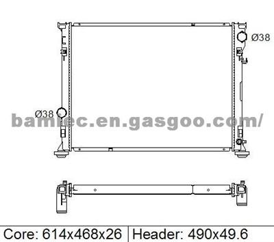 Auto Radiator CHRYSLER 5137692AA