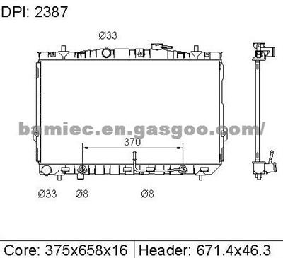 Auto Radiator HYUNDAI 253102D110