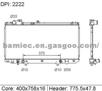 Auto Radiator LEXUS 1640046570