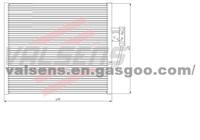 Condenser for Bmw 5 E 39, 520i, 523i, 525i, 525td, 525tds, 528i, 530i, 535i, 540i(95-), Oe: 6453 8 378 438