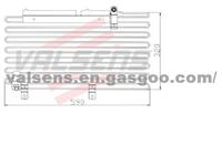 Condenser for Audi-100 86'-92' Oe: 443 260 401h